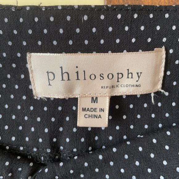 philosophy cropped polka dot pant / M - Picture 3 of 4